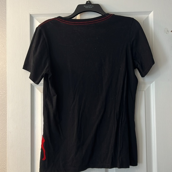 Women’s black T shirt with red moose - Picture 3 of 3